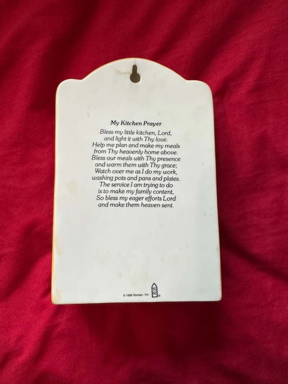 1988 Antique Kitchen Madonna Wall Plaque - Multicolor Religious Figurine - Picture 3 of 5